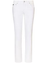 logo plaque stretch-cotton skinny jeans